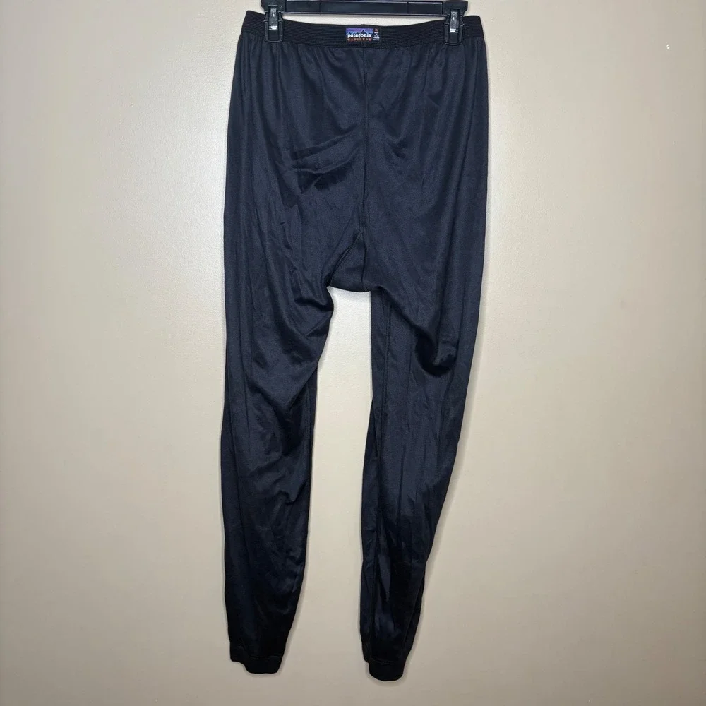 Patagonia Capilene Mens XL Black Base Layer Thermal Pants‎ Made in USA